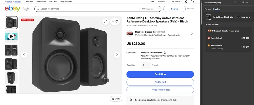 edge shopping on ebay