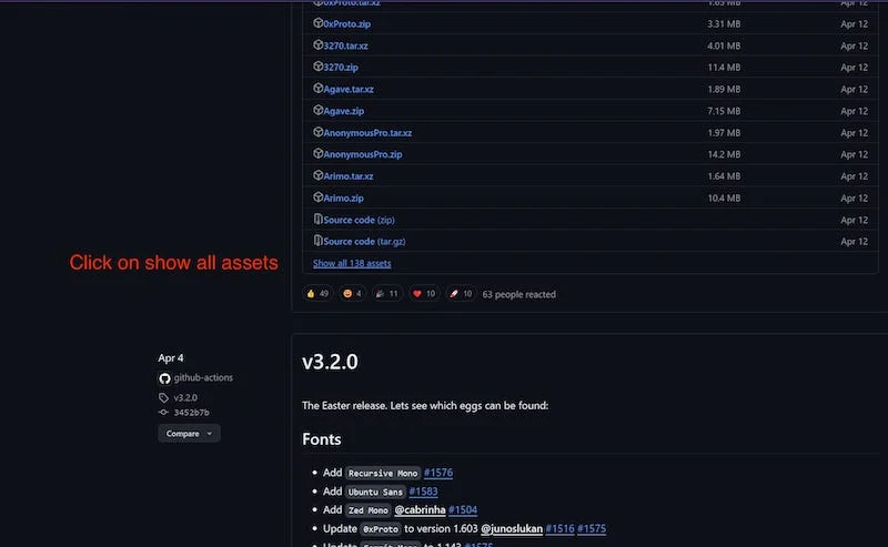 expand to see all zip files