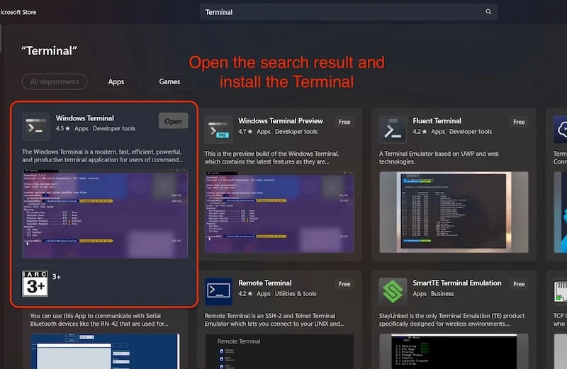 install windows terminal