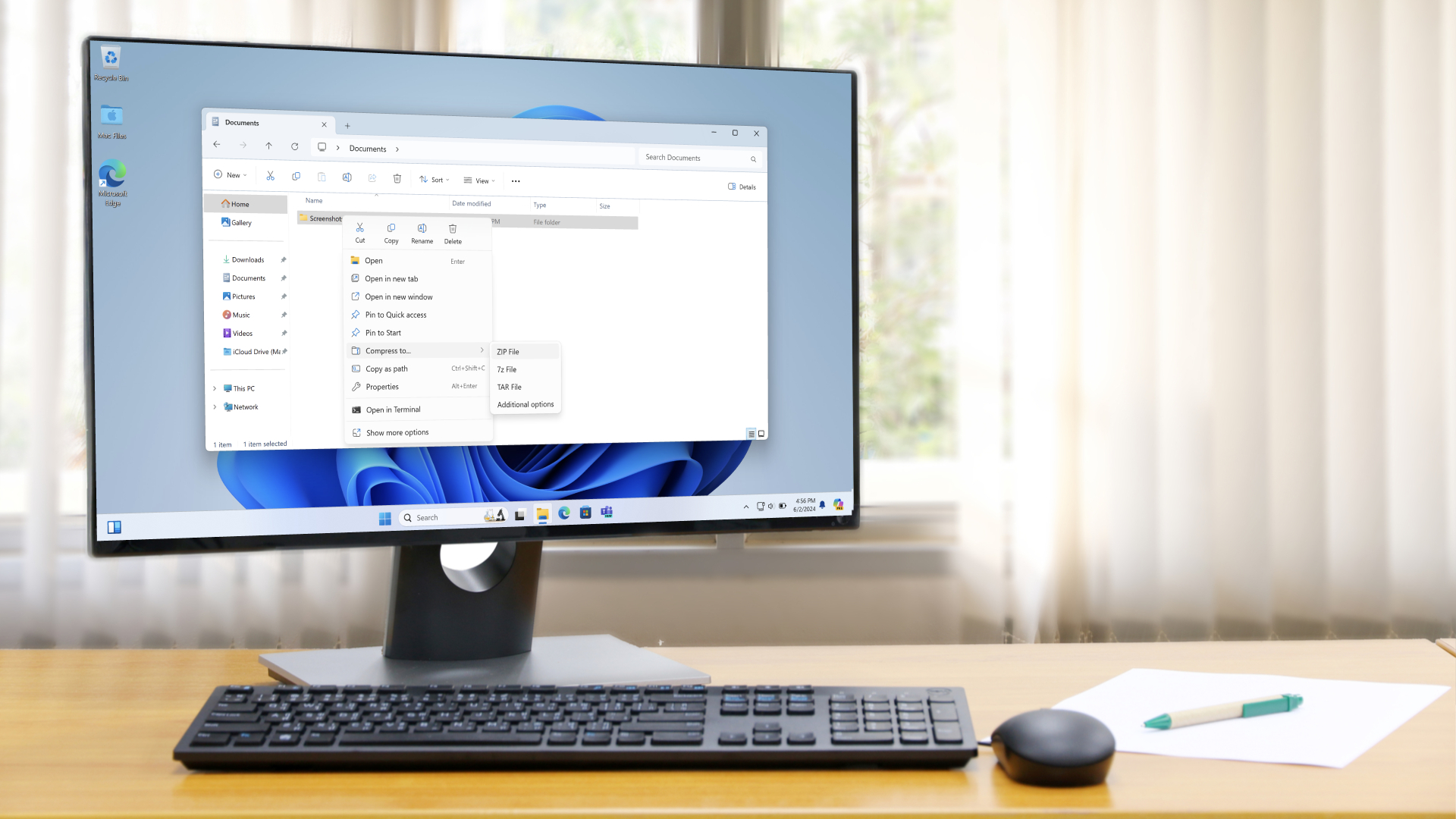 Windows 11を実行しているオールインワンPC