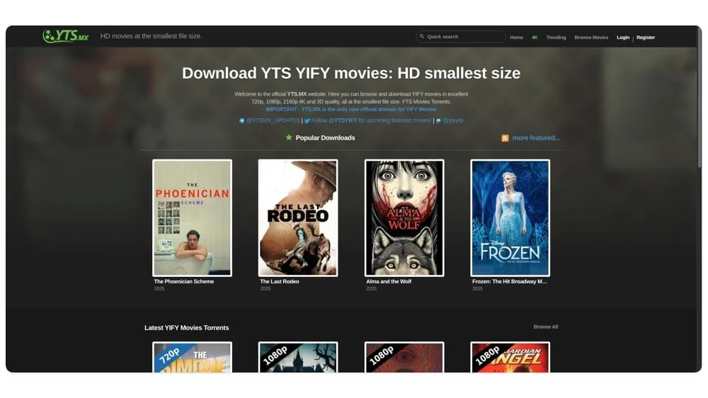 yts movie site