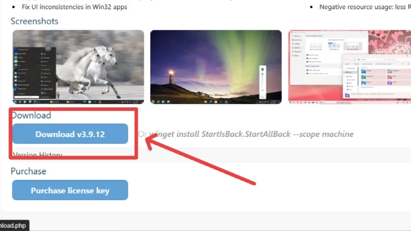 download startallback