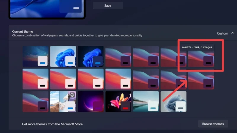 choose theme