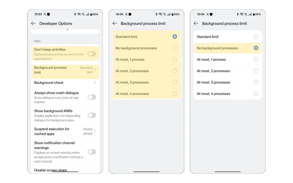 how to limit background processes on your android smartphone