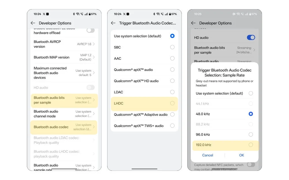 bluetooth audio codec