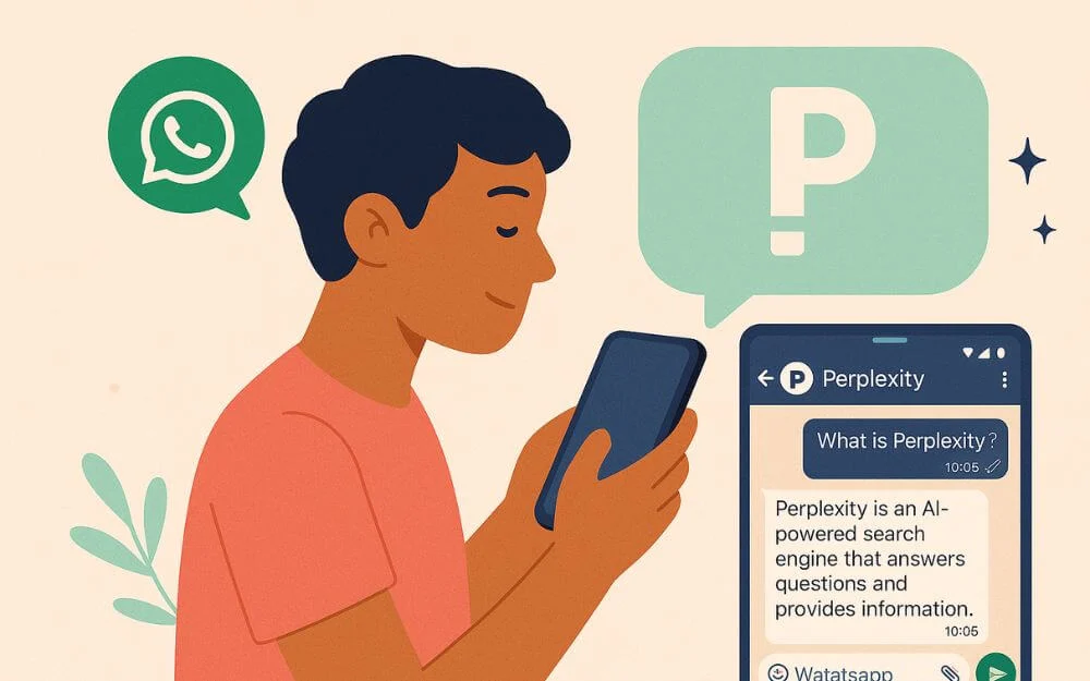 an user is using perplexity ai chatbot