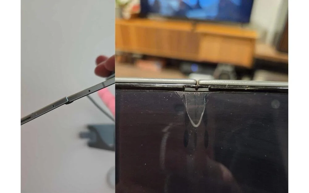 user reported problems in foldable smartphones