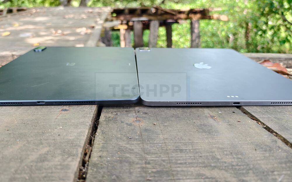 oneplus pad 3 vs ipad pro m1 rear design