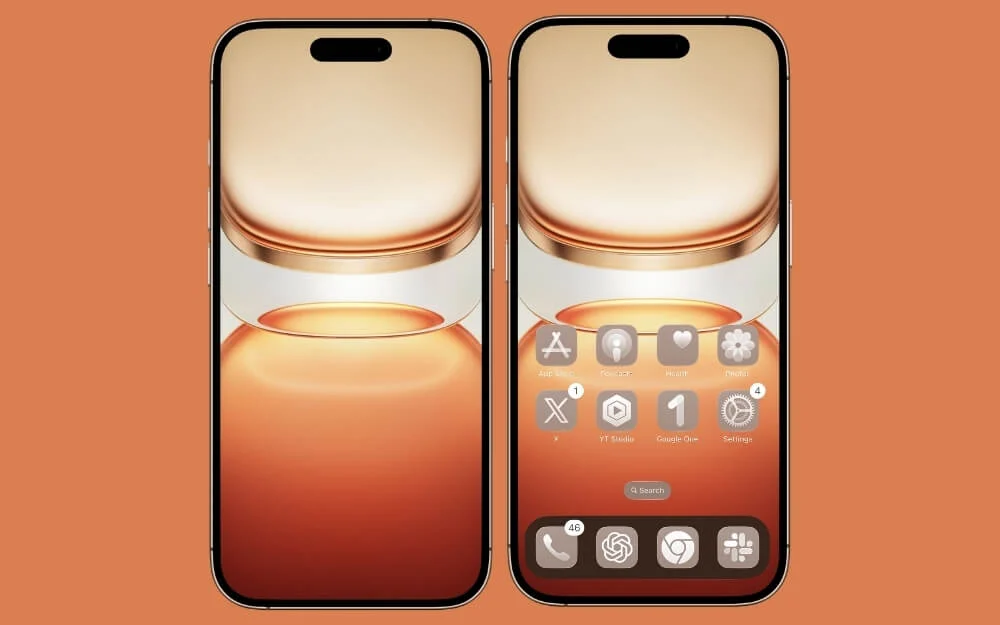 amber glass wallpaper