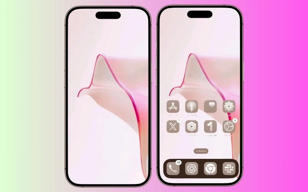 blush glass wallpaper