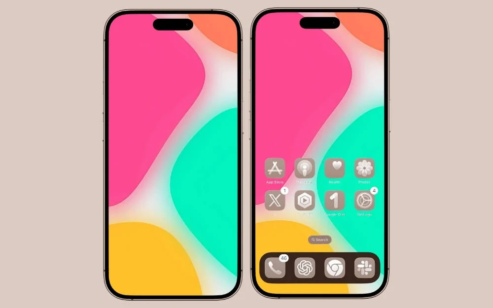 neon glass wallpaper