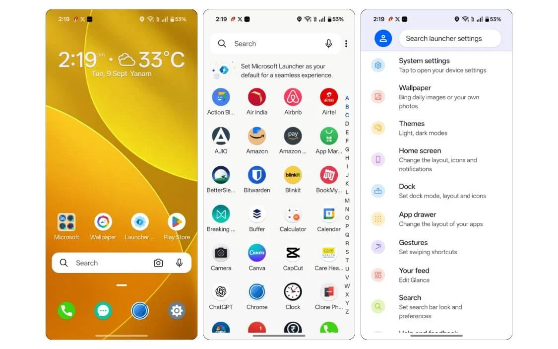 microsoft launcher