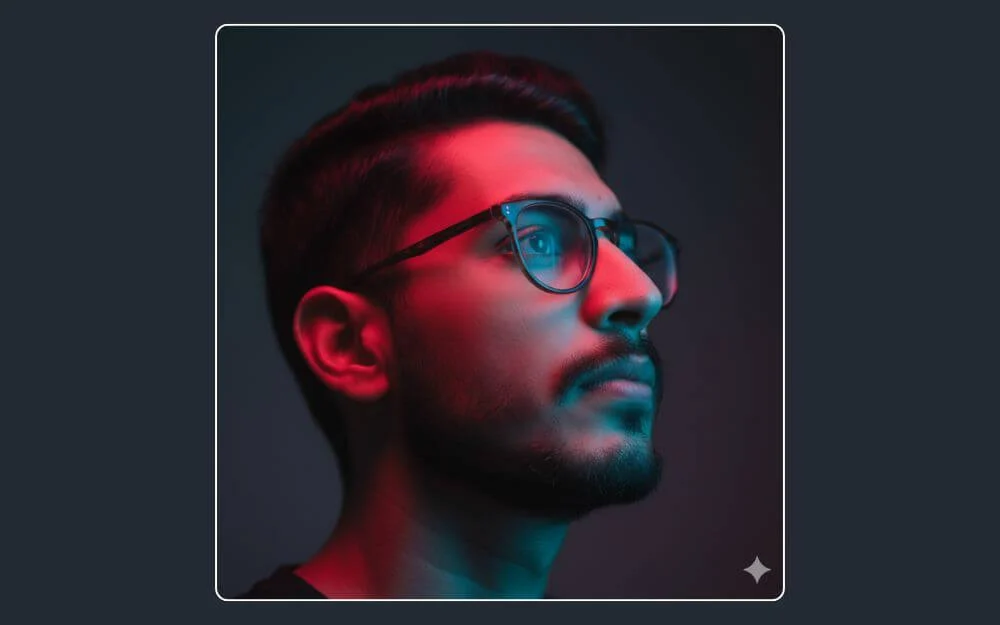 close-up profile portrait