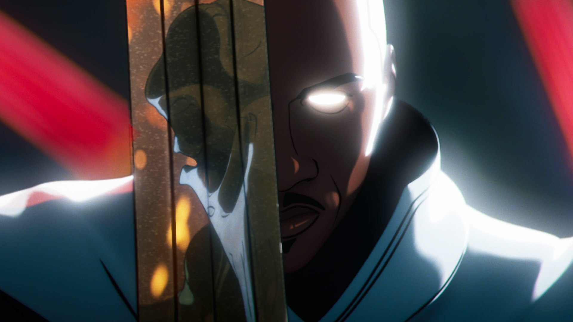 Blade Şövalyesi, Khonshu'nun Marvel Zombies'e yansımasıyla kılıcını yüzüne tutan