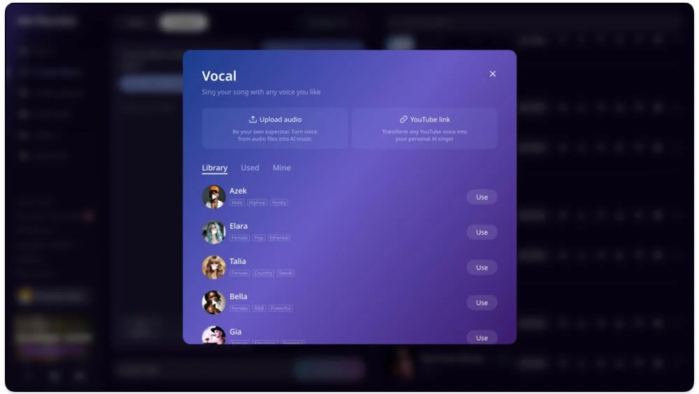 generate songs in multiple languages