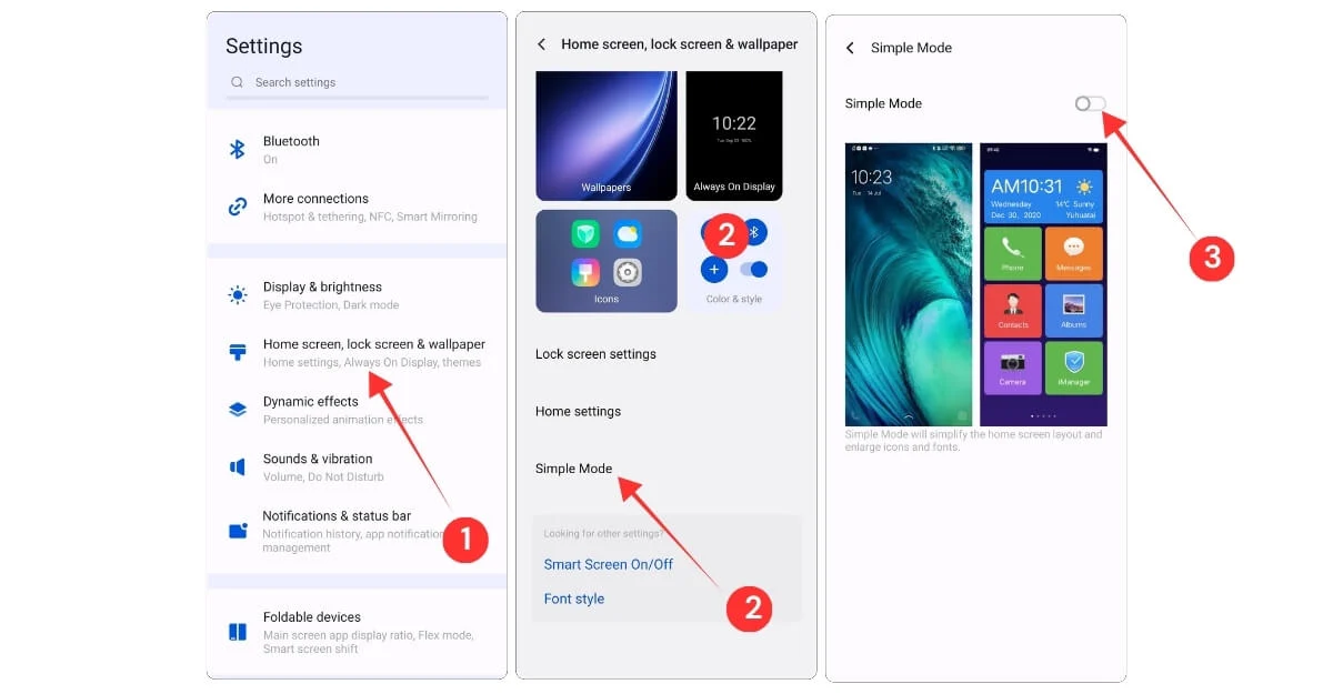 how to enable simple mode on your vivo phone 