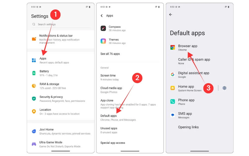 how to change default browser on your android smartphone