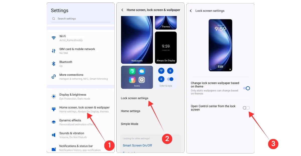 how to disable control centre access while your smartphone is locked