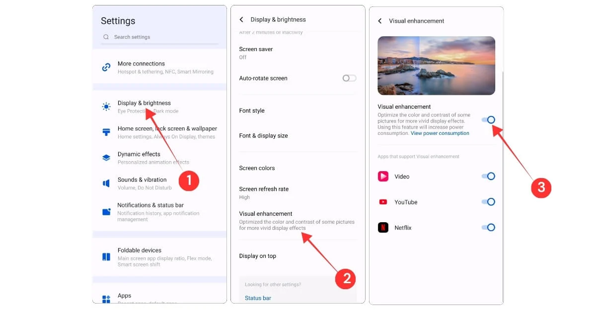 how to boost colours on your vivo smartphone while watching media
