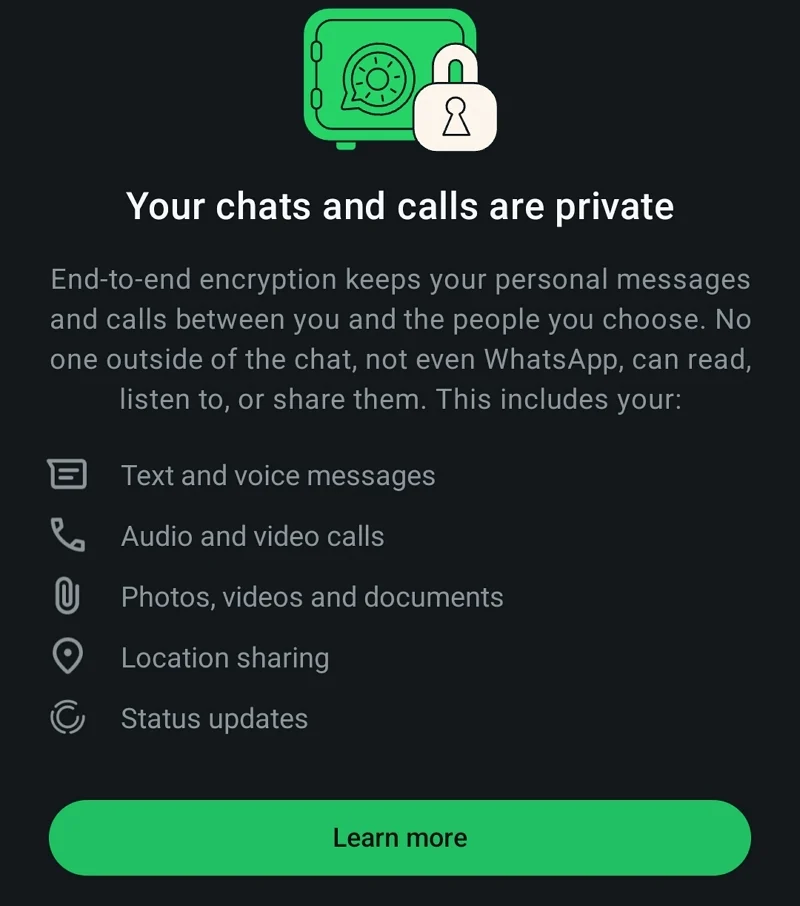 whatsapp encryption