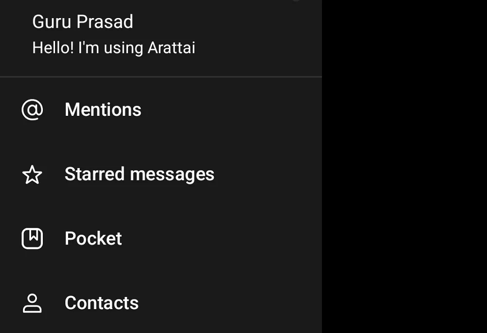 additional features on arattai