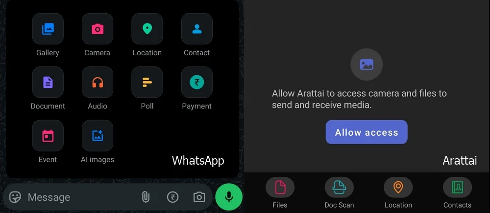 arattai vs whatsapp