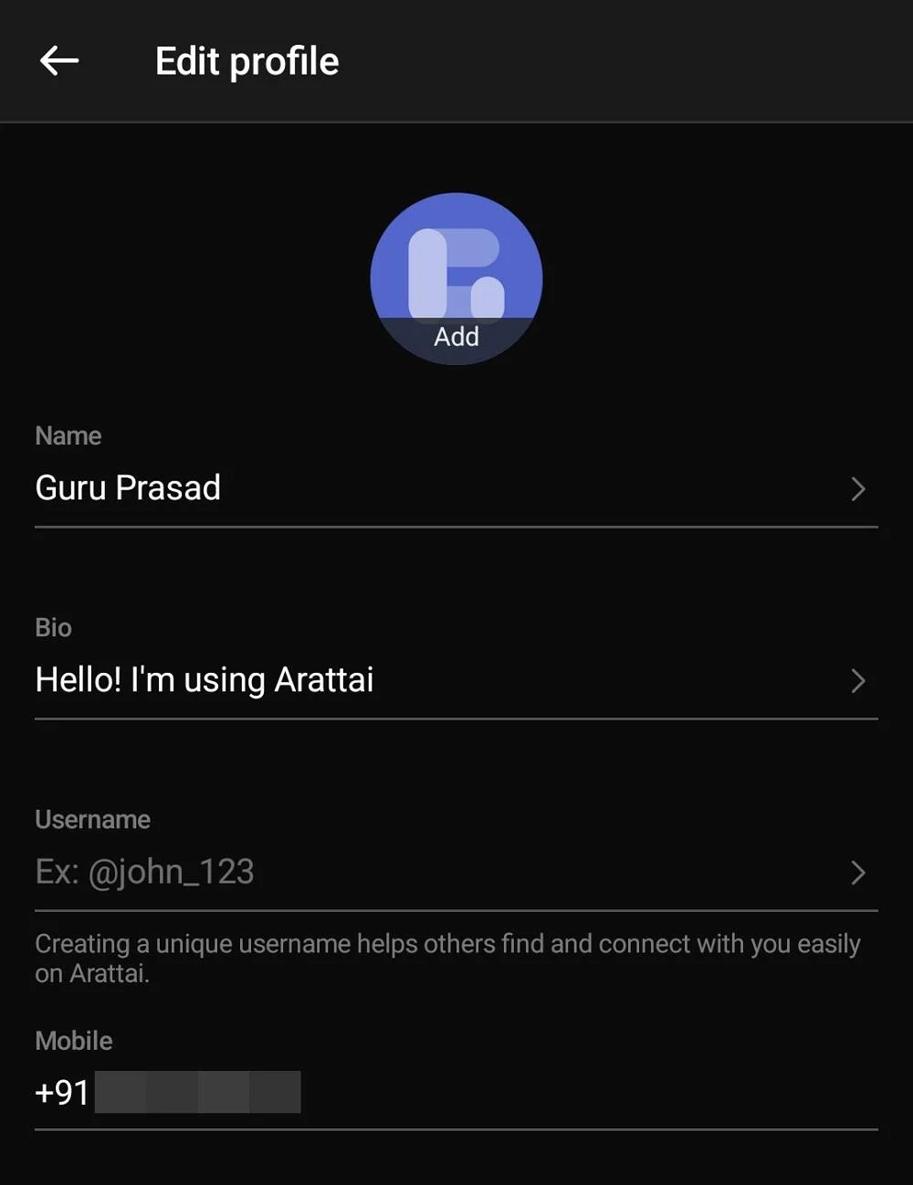 arattai_profile