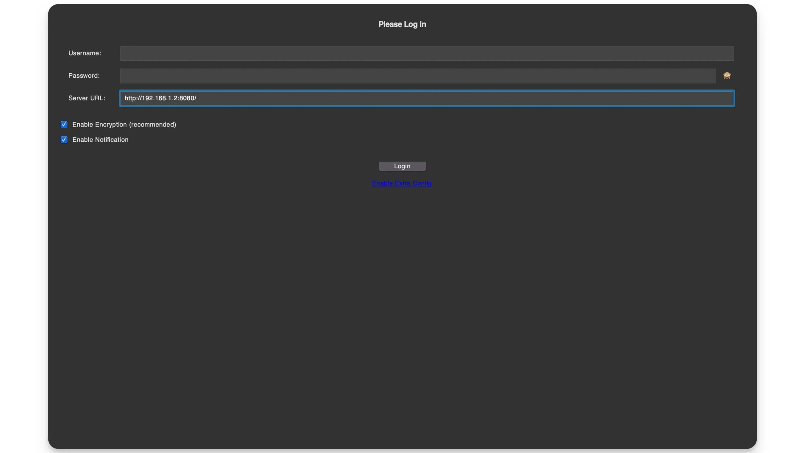 login to clipcascade app on your mac