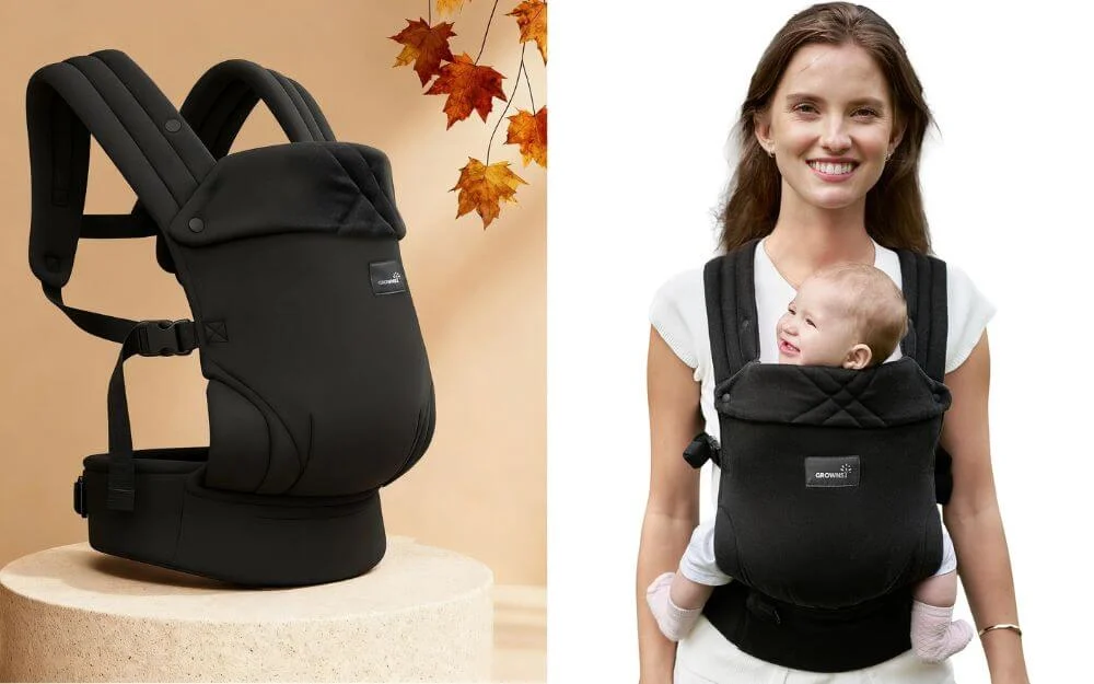 grownsy easy-breezy cozy baby carrier