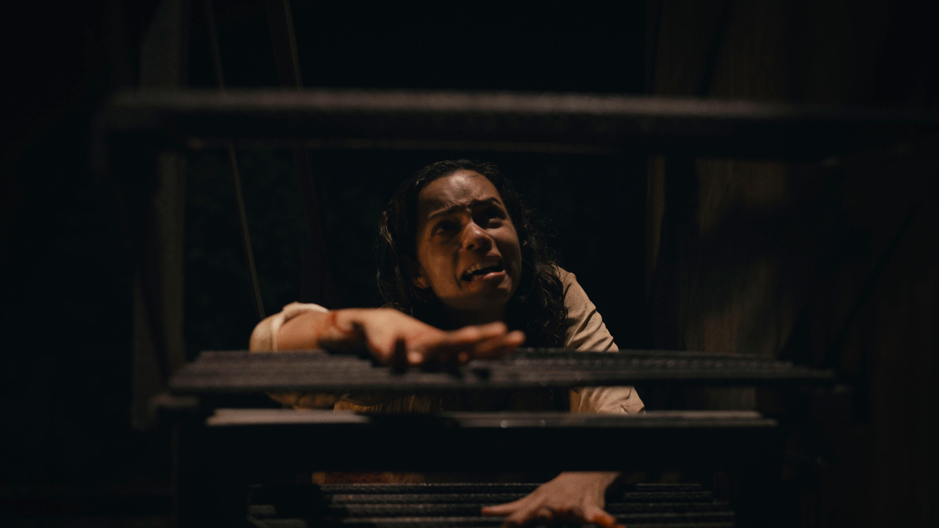 ยังคงจากภาพยนตร์เรื่อง Barbarian หนึ่งในภาพยนตร์ Hulu ใหม่ที่ดีที่สุด