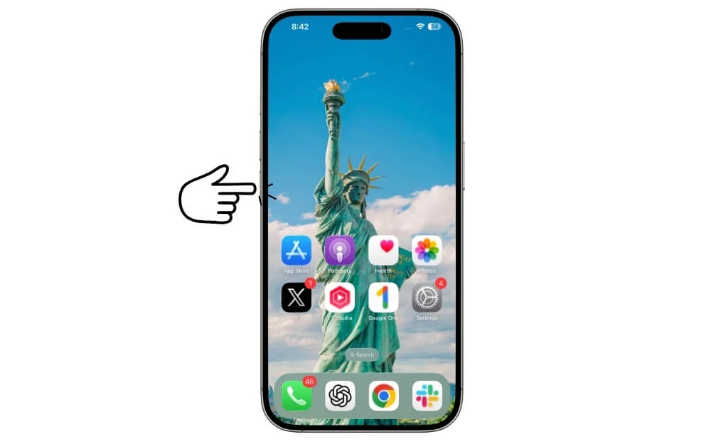 volume down button