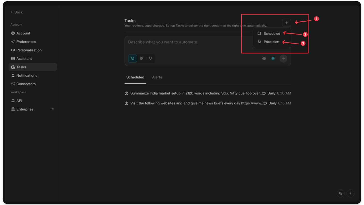 create task