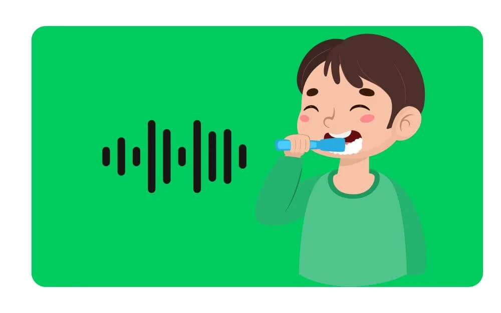 make brushing fun with a 2-minute spotify timer