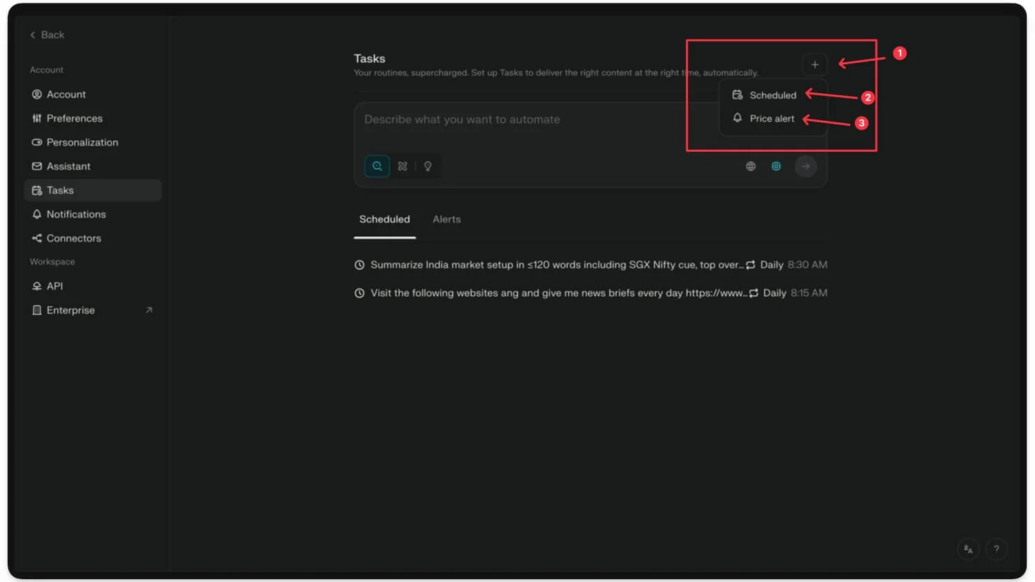 create task