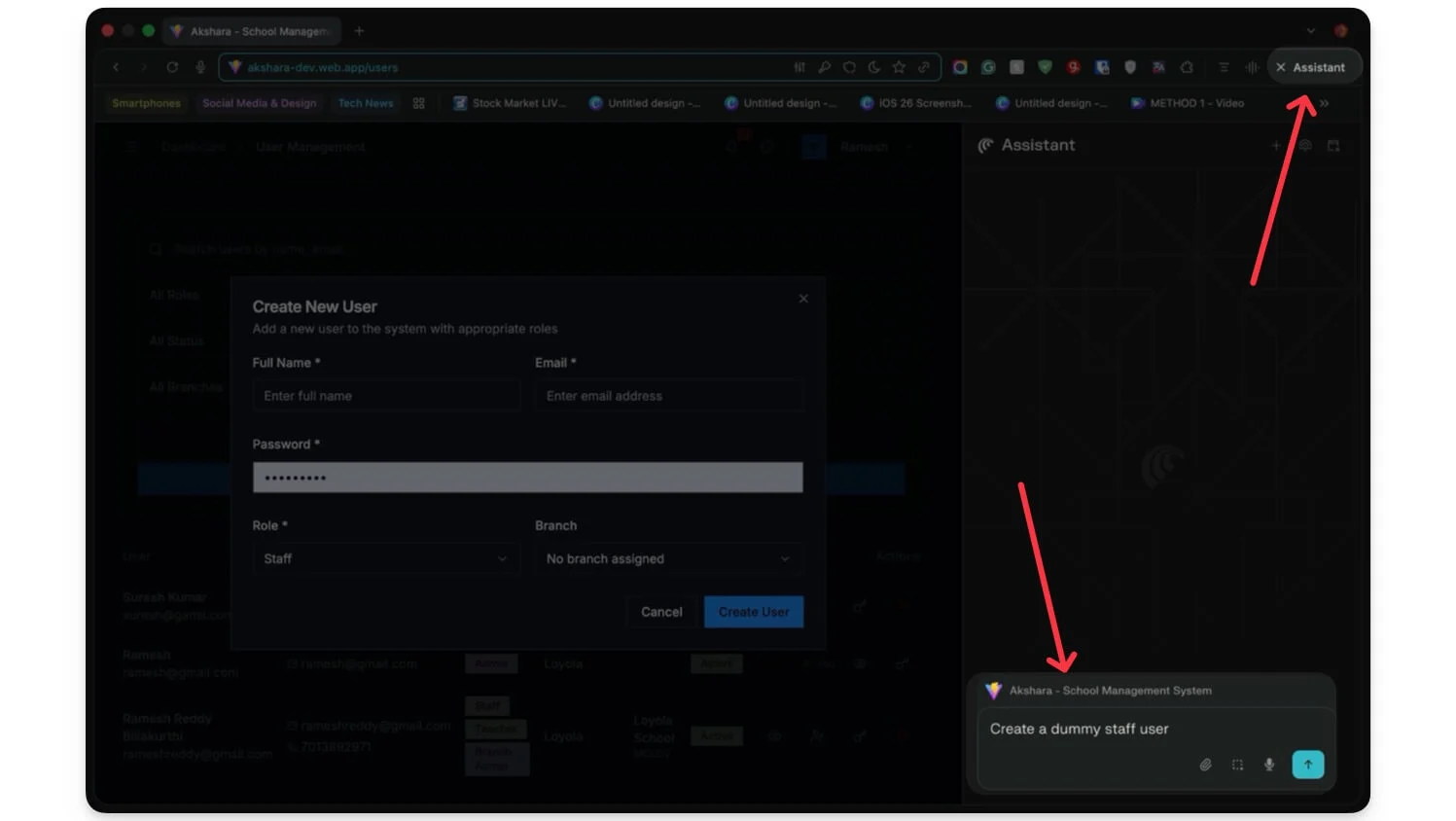 use assistant to automate web tasks