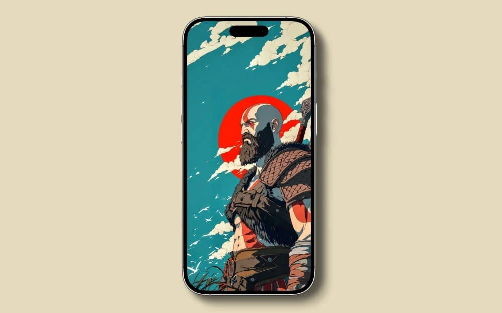 god of war anime style wallpaper