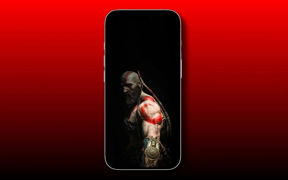 god of war black wallpaper