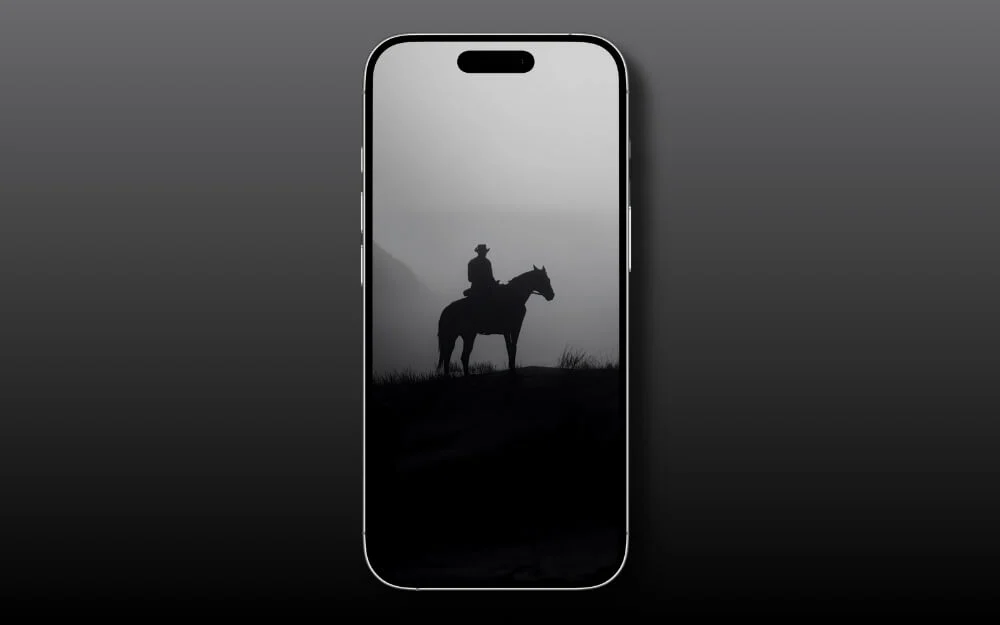 red dead redemption black and white wallpaper