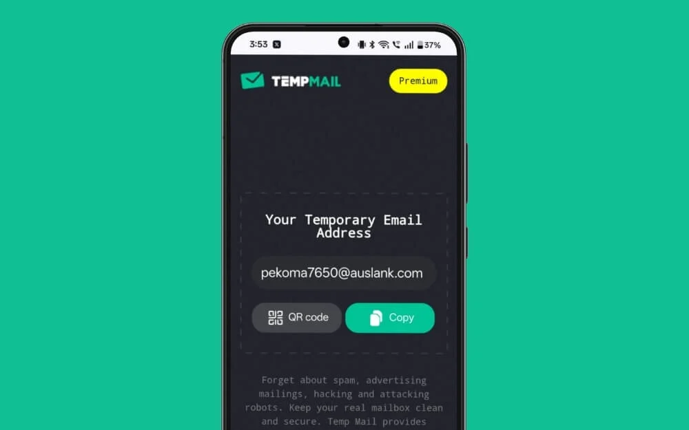 一時メール temp email