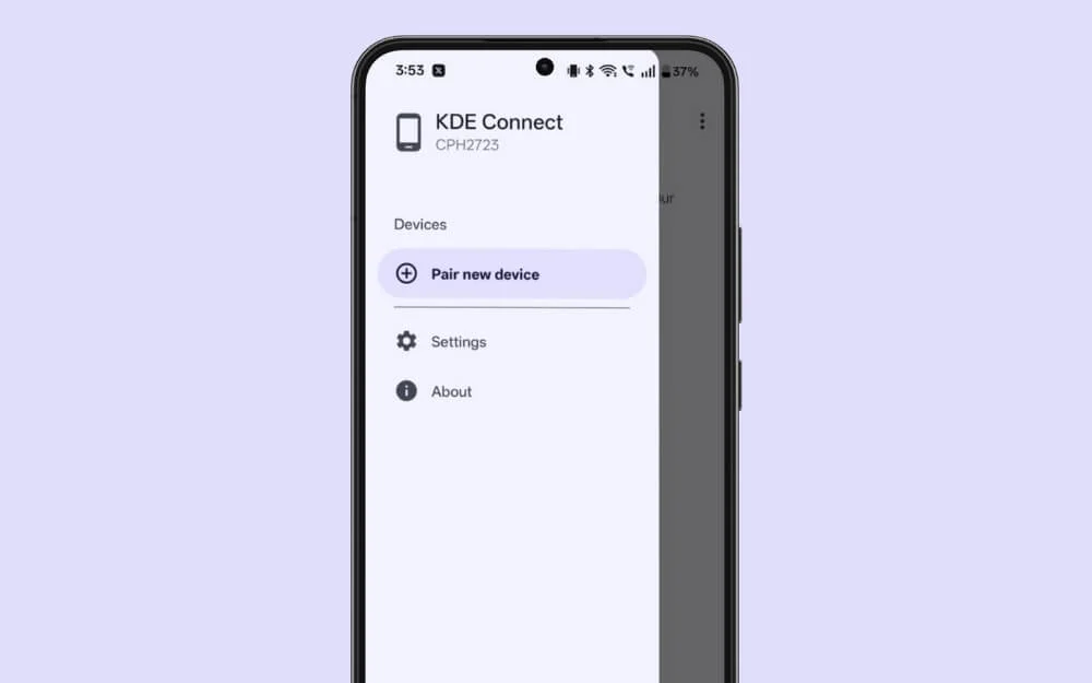 KDE接続アプリ kde connect app