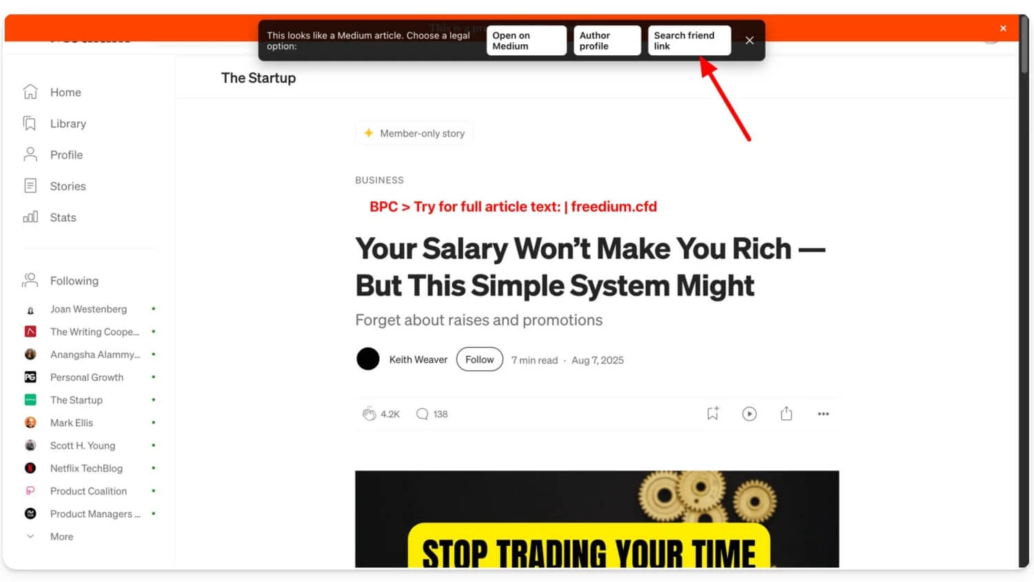 ابحث عن مقالات صديق متوسطة find friend medium articles