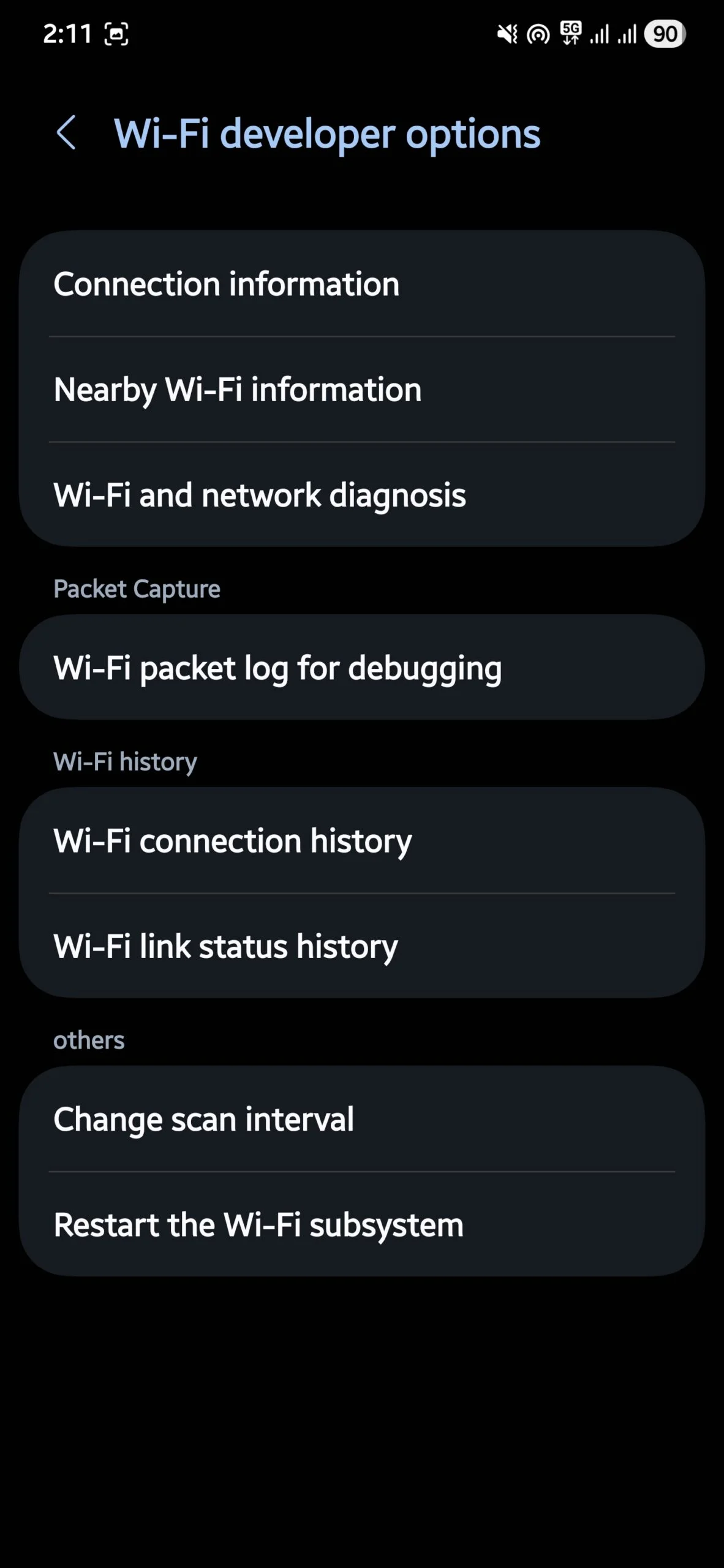 samsung’s secret connectivity labs gives you access to hidden wi-fi tools [how to] - wifi developer options scaled