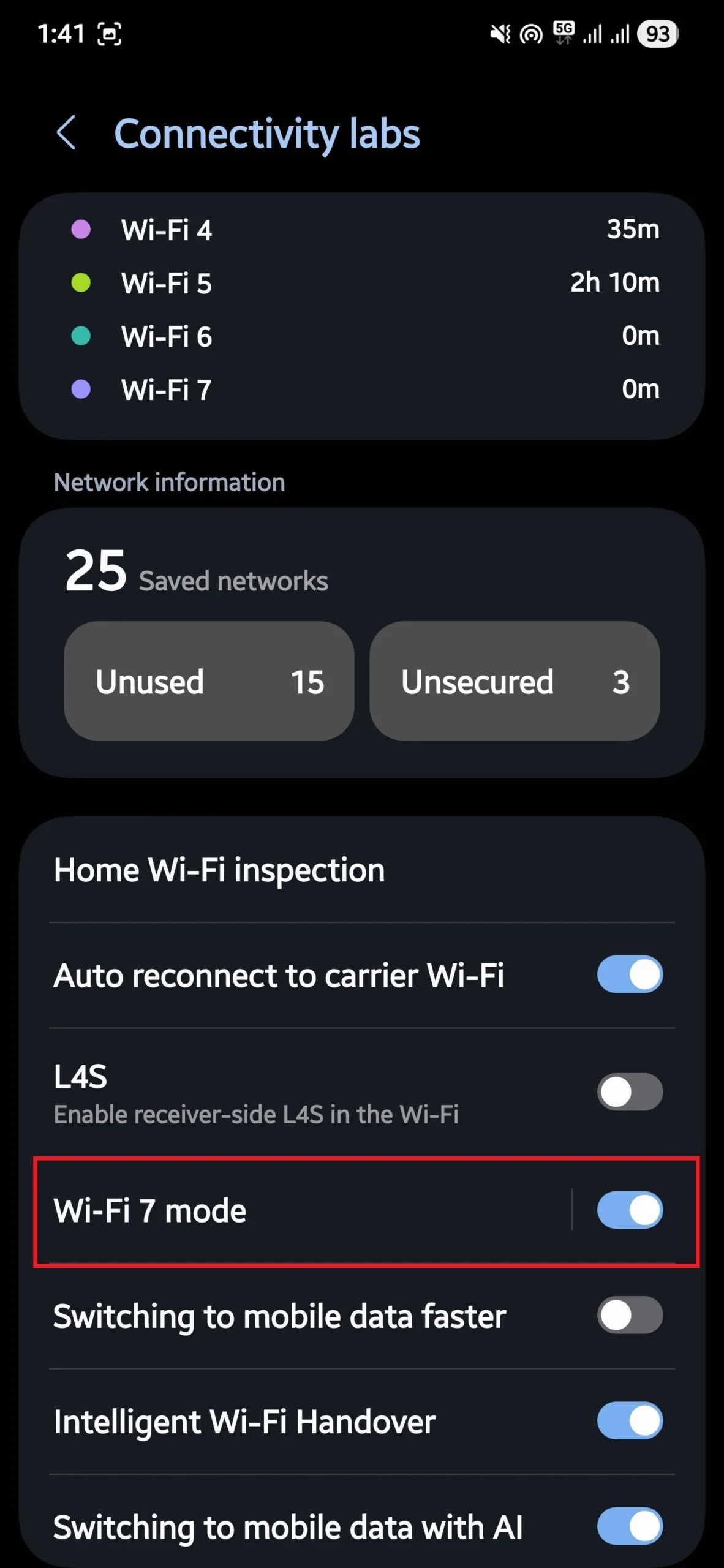 samsung’s secret connectivity labs gives you access to hidden wi-fi tools [how to] - wifi 7 mode scaled
