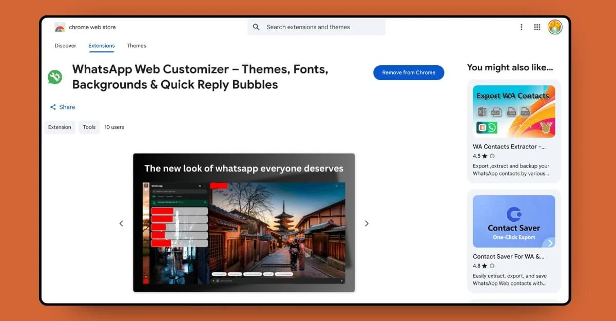 WhatsApp-Web-Customizer whatsapp web customizer