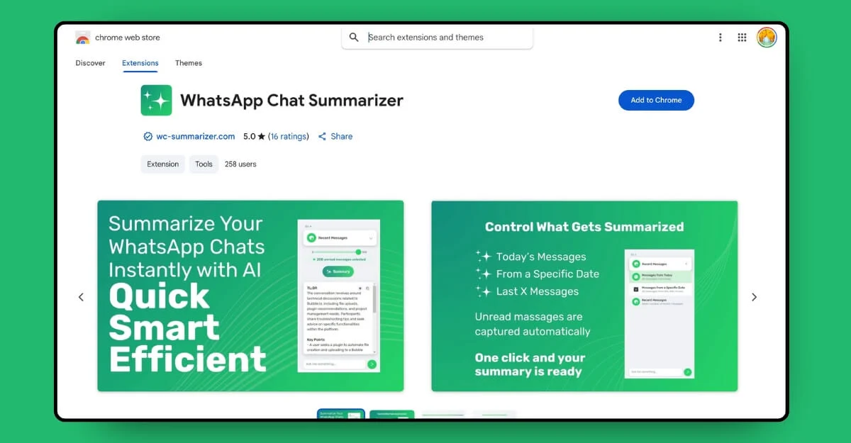 Erstellen Sie Zusammenfassungen von WhatsApp-Nachrichten create summaries of whatsapp messages