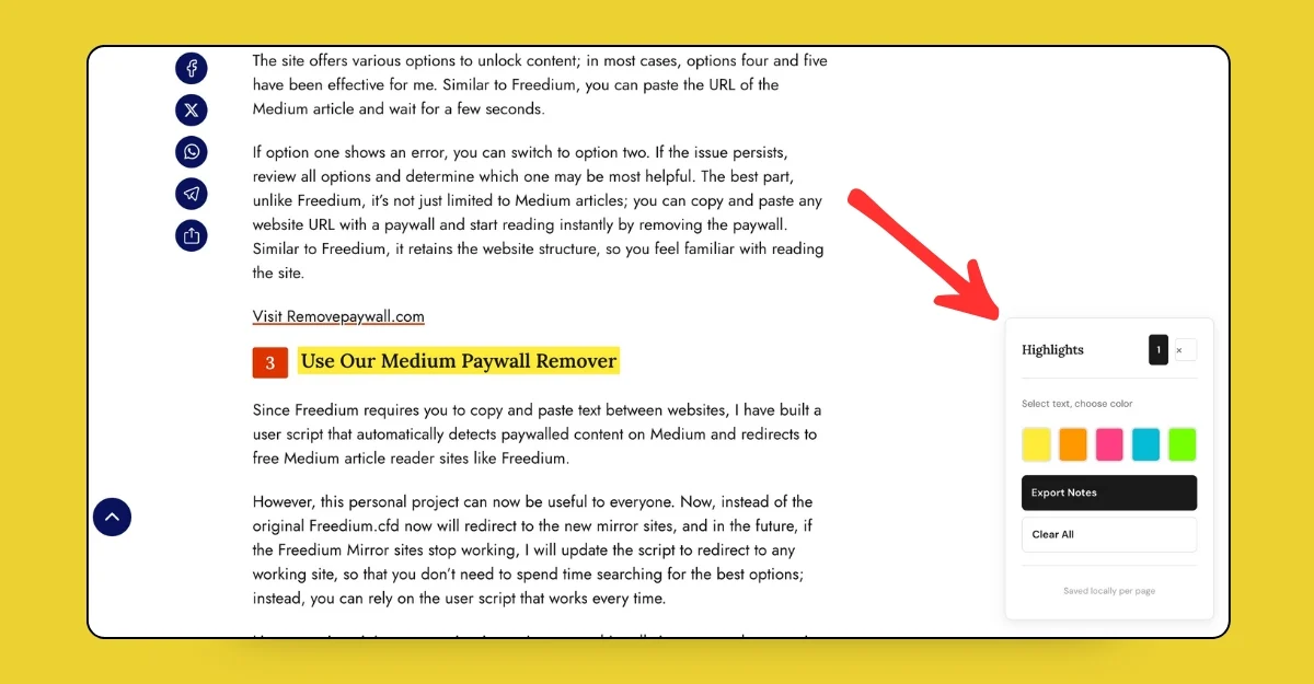 add highlights to the website