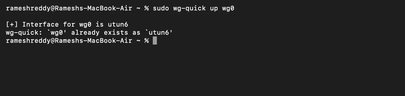 start wireguard server