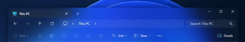 windows 11 file explorer with the translucent explorer 11 theme.