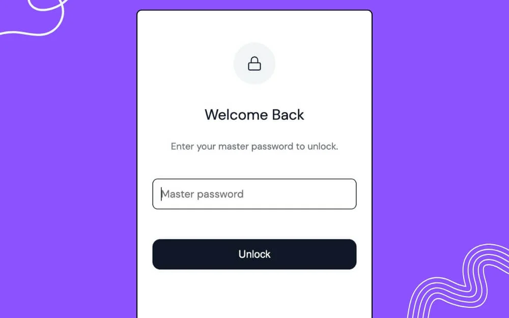 lock your password manager