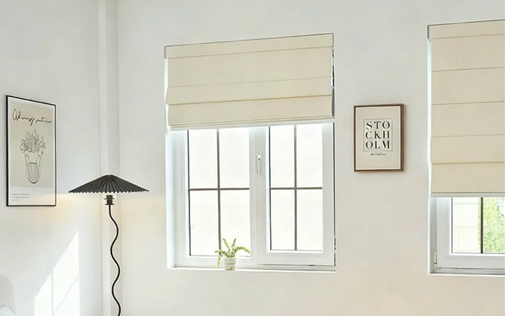 yoolex smart window shades in bedroom 